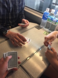cards on the train!